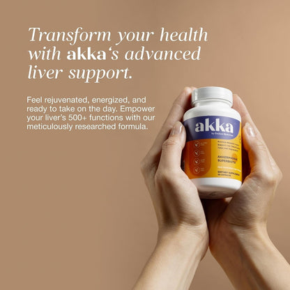 AKKA Akkermansia Probiotic, Liver Cleanse, Detox & Repair, Non-GMO 60 Caps
